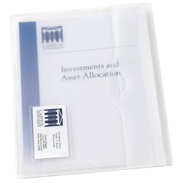 Alt view image 7 of 7 - Translucent Document Wallet, Clear Travel Document Organizer, Holds up to 50 Pages (72278)