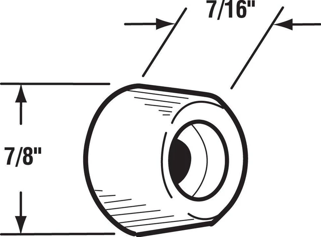 Alt view image 2 of 2 - N 6658 White Rubber, Anti-Slam Protective Bumpers, 4 Count (Pack of 1)