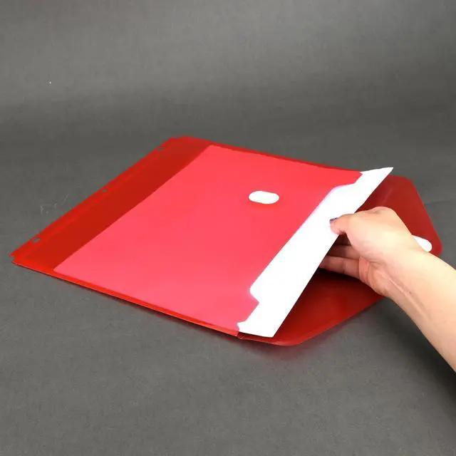 Alt view image 5 of 5 - Binder Folders with Space-Saving Closures Bulk, 30 Pack | Letter Size, Clear Side-Loading Binder Pockets, High Capacity Plastic Dividers for 3 Ring Binders, School, Office & Documents