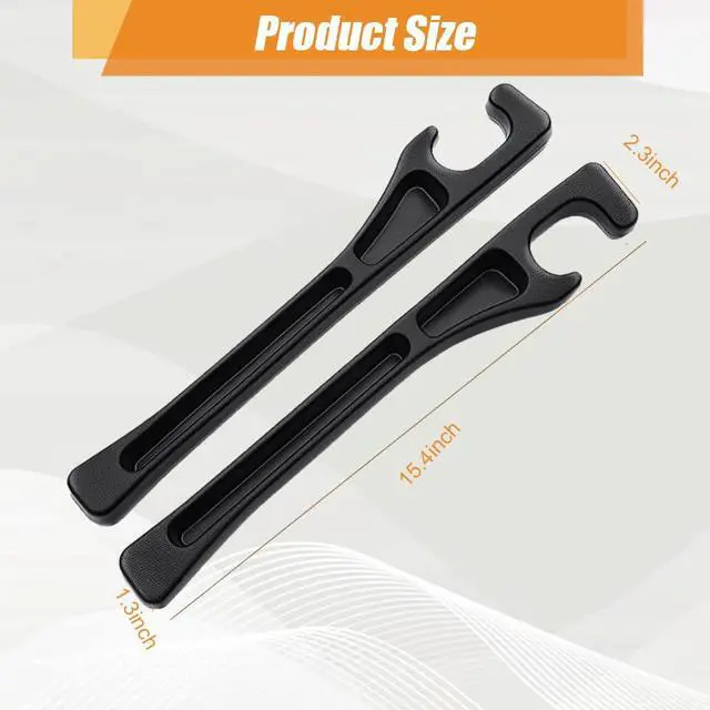 Alt view image 2 of 6 - Smeyta Car Seat Gap Organizer,Seat Gap Filler with Seat Belt Holes,Universal Fit for SUV/Truck/Pickup(Black,2Pack)