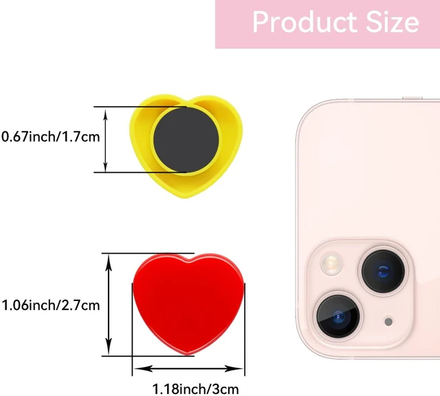 Alt view image 3 of 7 - ZDZBLX Fridge Magnets, 10 Pack Strong Refrigerator Magnets Small Heart Shape, Cute Decorative Magnets for Whiteboard Locker Office School Classroom Home, Heavy Duty Multi-Color Mini Magnet (10 Colors)