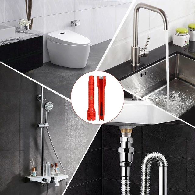 Alt view image 4 of 6 - Sink Faucet Pipe Installer Wrench, Plumbing Tool Bathroom Kitchen Toilet