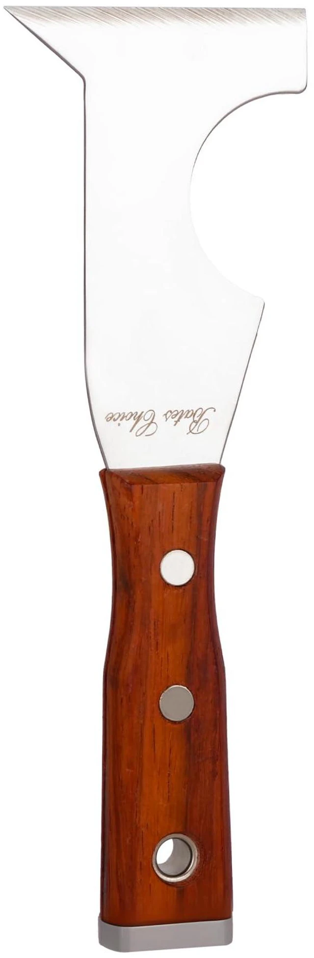 Main image of Paint Scraper Tool, 5 in 1 Painters Tool, Rose Wooden Handle Paint Scrapers for Wood, Putty Knife, Metal Spackle Knife, Metal Hammer End, Stainless Steel