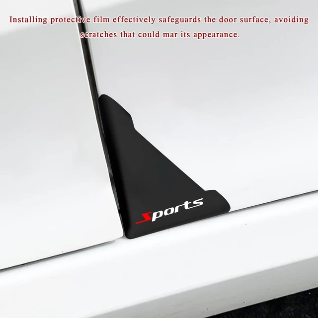 Alt view image 3 of 6 - VCYOPN 2 PCS Car Door Protector, Anti-Collision Sports Auto Front Door Corner Protector Sticker, Waterproof Scratch Guard Door Corner Decorations for Most Cars SUVs Trucks