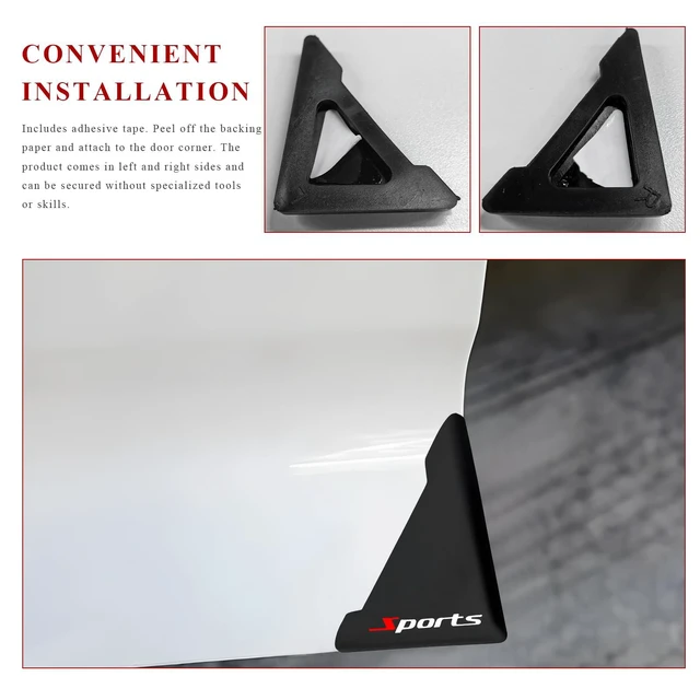 Alt view image 6 of 6 - VCYOPN 2 PCS Car Door Protector, Anti-Collision Sports Auto Front Door Corner Protector Sticker, Waterproof Scratch Guard Door Corner Decorations for Most Cars SUVs Trucks