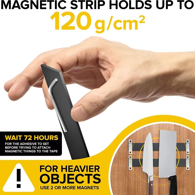 Alt view image 3 of 6 - X-bet MAGNET Super Sticky Adhesive Magnetic Strips, 12x1.5 (30x3.8cm), 1 pc | Flexible Magnet Strips, Adhesive Backing, Easy to Cut & Mount, For Crafts, Labels & Light Organization