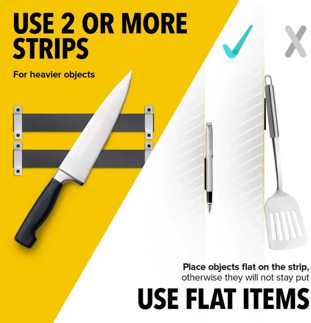 Alt view image 5 of 6 - X-bet MAGNET Super Sticky Adhesive Magnetic Strips, 12x1.5 (30x3.8cm), 1 pc | Flexible Magnet Strips, Adhesive Backing, Easy to Cut & Mount, For Crafts, Labels & Light Organization