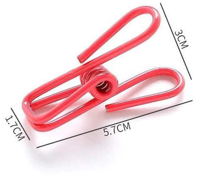 Alt view image 2 of 6 - JDYYICZ Clips,10 PCS Assorted Clips Utility - PVC 2Inch,Clip for Laundry Hanging,Chips Bag,Paper,Multipurpose Pins, Polychrome