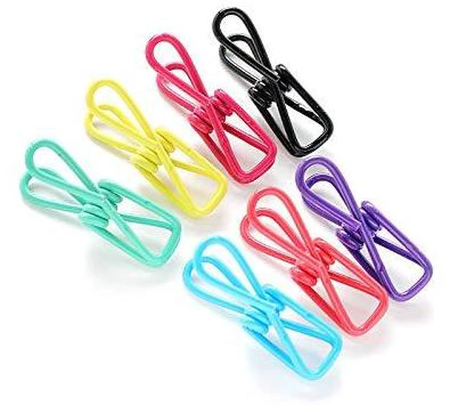 Alt view image 3 of 6 - JDYYICZ Clips,10 PCS Assorted Clips Utility - PVC 2Inch,Clip for Laundry Hanging,Chips Bag,Paper,Multipurpose Pins, Polychrome