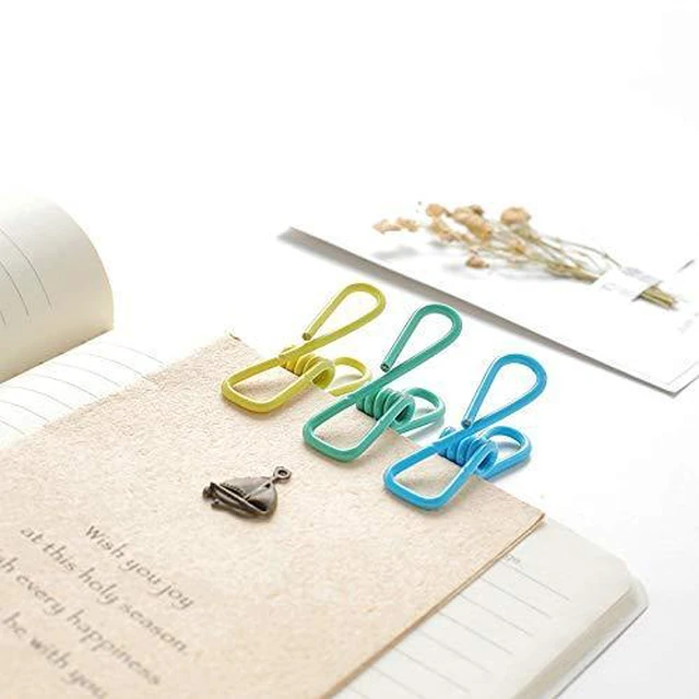 Alt view image 4 of 6 - JDYYICZ Clips,10 PCS Assorted Clips Utility - PVC 2Inch,Clip for Laundry Hanging,Chips Bag,Paper,Multipurpose Pins, Polychrome