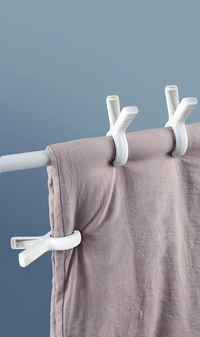 Alt view image 2 of 6 - Rovedcity Beach Towel Clips Plastic Clothespins-Heavy Duty Clothes Pins for Beach Chair Pool Chair on Cruise Heavy Laundry Clothespins Windproof Clamps Beach Blankets Clothes Pegs Pack of 6