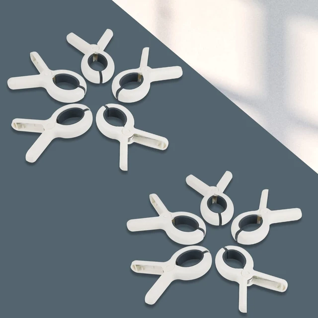 Alt view image 5 of 6 - Rovedcity Beach Towel Clips Plastic Clothespins-Heavy Duty Clothes Pins for Beach Chair Pool Chair on Cruise Heavy Laundry Clothespins Windproof Clamps Beach Blankets Clothes Pegs Pack of 6