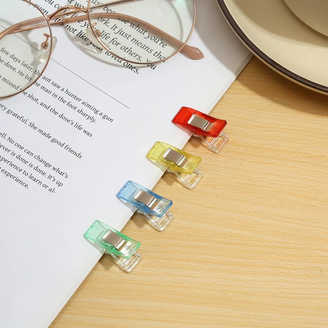 Alt view image 5 of 7 - 50 Pcs Sewing Clips for Fabric and Quilting,Premium Quilting Clips Assorted Colors,Sewing Clips with Tape Measure,Seeing Clips for Binding,Wonder Clips for Sewing Supplies Accessories Crafting Tools