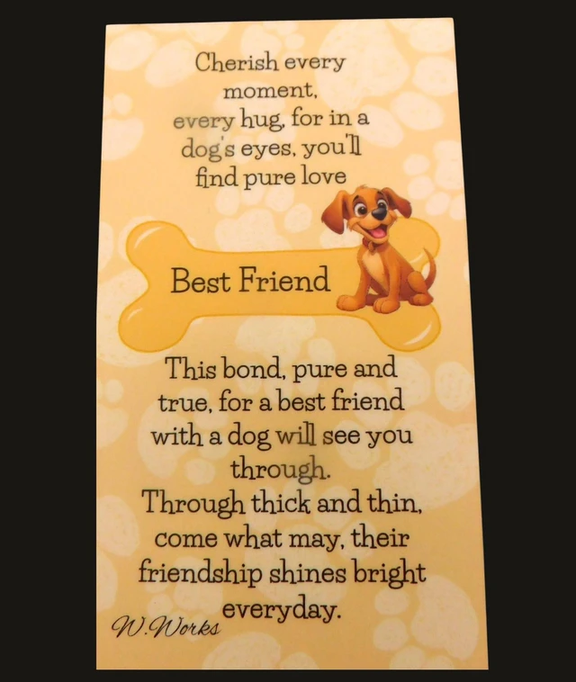 Alt view image 5 of 6 - Doberman Magnet Fridge Decoration with Faithful Friends Dog Keepsake Card