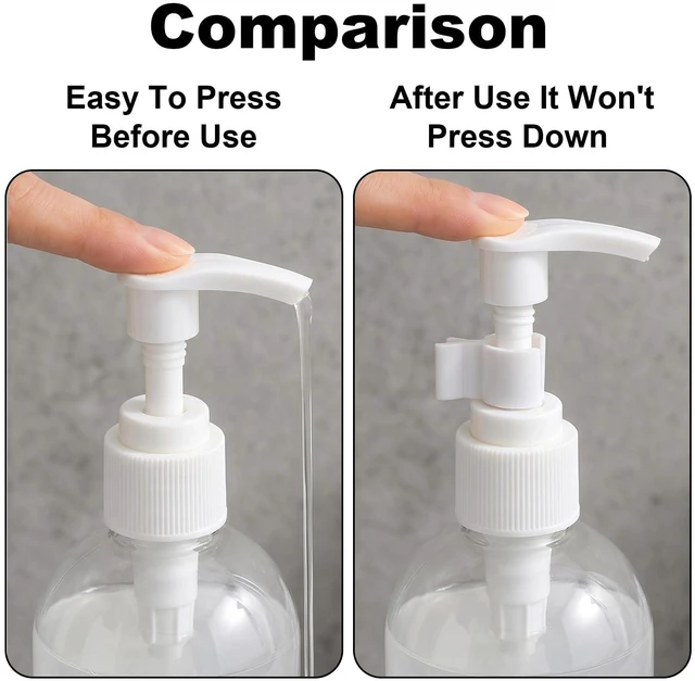 Alt view image 7 of 7 - 10Pcs Leakproof Pump Lock Clip, Plastic Pump Bottle Travel Lock Clip for Shampoo Lotion Cleansing Oil Bottles Travel Friendly Leak Locks Clamp for Makeup