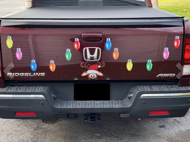 Alt view image 6 of 7 - Bigtime Signs Jumbo Reflective Magnetic Santa's Helper Reindeer Face Car Decorations Kit - Funny Holiday Automotive Magnet (Reindeer)