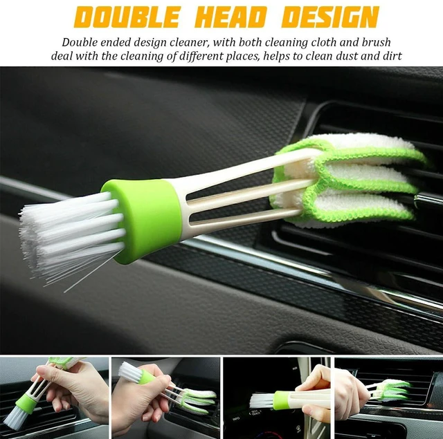 Alt view image 6 of 6 - SWPHRT 10PCS Car Detailing Brush Set, Vehicle Interior Cleaning Kit Includes Steel Wire and Air Vent Brushes, Automotive Detail Dusting Cleaner Tool Set, Universal for Most Vehicles
