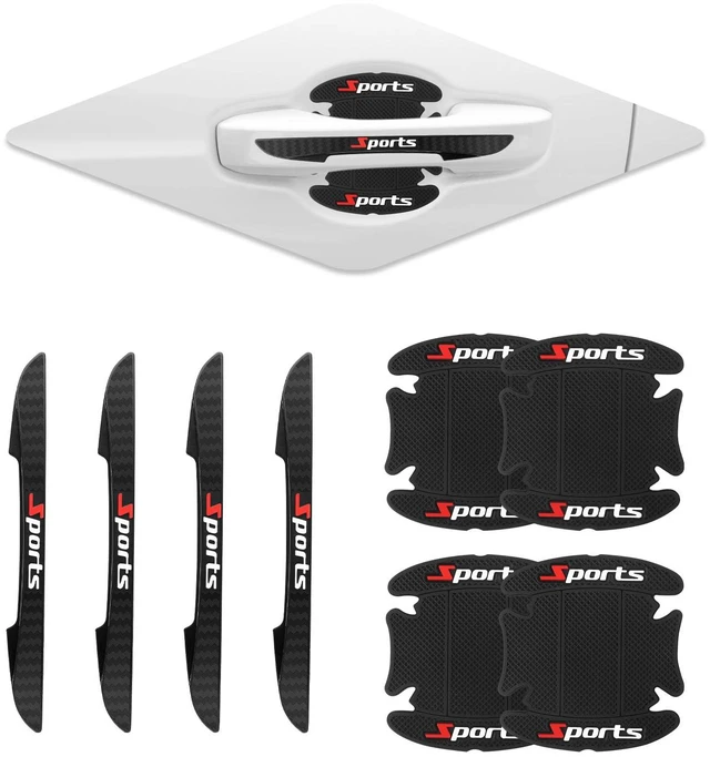 Main image of 8PCS Car Door Protectors Kit with 4 Auto Knob Protectors&4 Bowl Sticker | Stylish Sports Car Door Handle Scratch Protector,Automotive Exterior Accessories for Most Vehicles