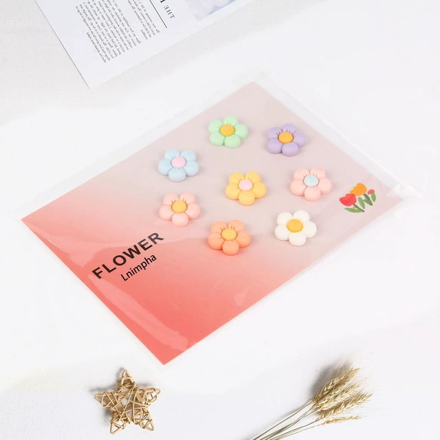 Alt view image 5 of 6 - 3D Flower Fridge Magnets Cute Floral Refrigerator Magnets Set for Kitchen Office Locker Whiteboard Strong Magnetic Decorative Home Decor