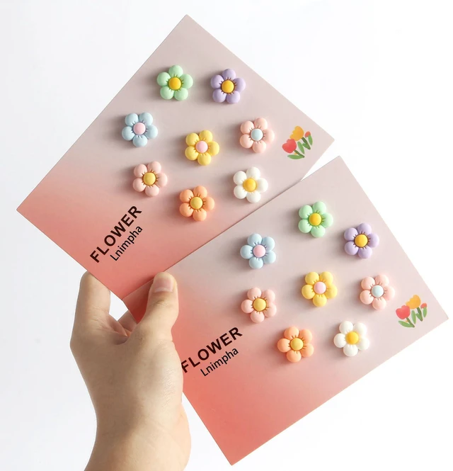 Alt view image 6 of 6 - 3D Flower Fridge Magnets Cute Floral Refrigerator Magnets Set for Kitchen Office Locker Whiteboard Strong Magnetic Decorative Home Decor