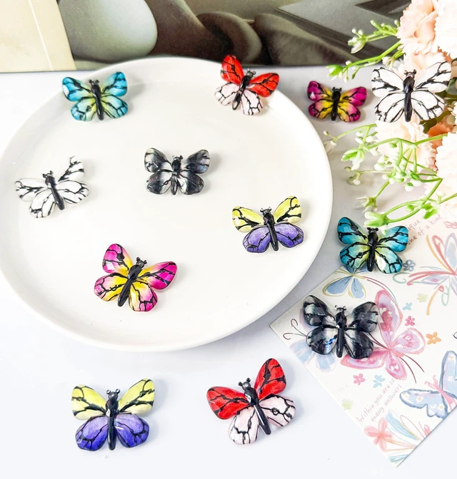 Alt view image 6 of 7 - Tandarui Butterfly Magnets Refrigerator for Whiteboard,Small Cute Magnets | 12Pcs Strong Fridge Magnets Cute for Loker,Kitchen,Office, Classroom,Home Decor, Ideal Holiday Birthday Gift for Friends