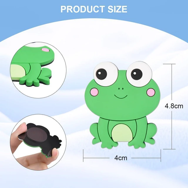 Alt view image 2 of 6 - AUAUY 12 PCS Refrigerator Magnets, Fridge Magnets Full Back Magnetic | Cute Animals Magnet for Whiteboard, Kitchen, Home Locker, Office, Classroom