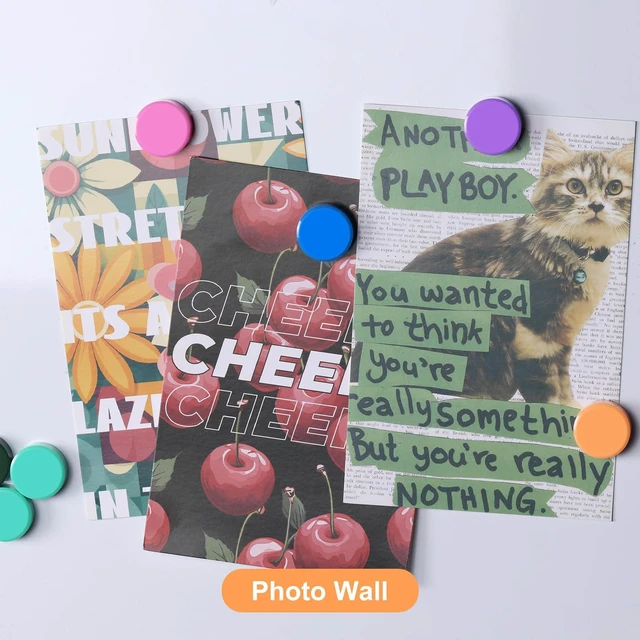 Alt view image 6 of 7 - ZDZBLX Fridge Magnets, 20 PCS Strong Refrigerator Magnets in 10 Colors, Heavy Duty Small Round Magnets for Whiteboard, Locker, Classroom, Office, Cute Mini Decorative Magnets for Fridge, Home, Kitchen