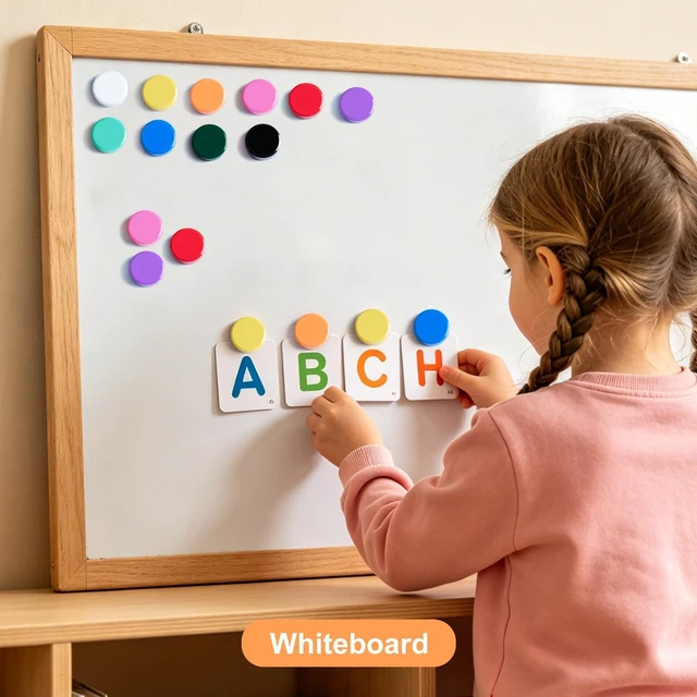 Alt view image 7 of 7 - ZDZBLX Fridge Magnets, 20 PCS Strong Refrigerator Magnets in 10 Colors, Heavy Duty Small Round Magnets for Whiteboard, Locker, Classroom, Office, Cute Mini Decorative Magnets for Fridge, Home, Kitchen