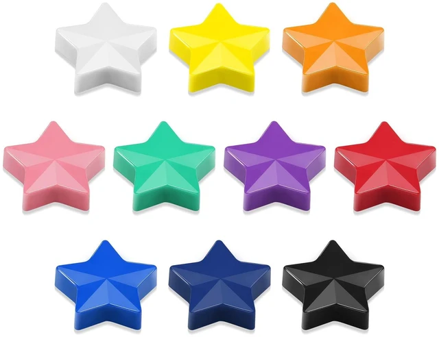 Main image of ZDZBLX Fridge Magnets, 10 Pack Colorful Strong Refrigerator Magnets, Small Star Decorative Magnets for Whiteboard, Locker, Classroom, Office, Heavy Duty Mini Magnet,Cute Magnet for School, Home Decor