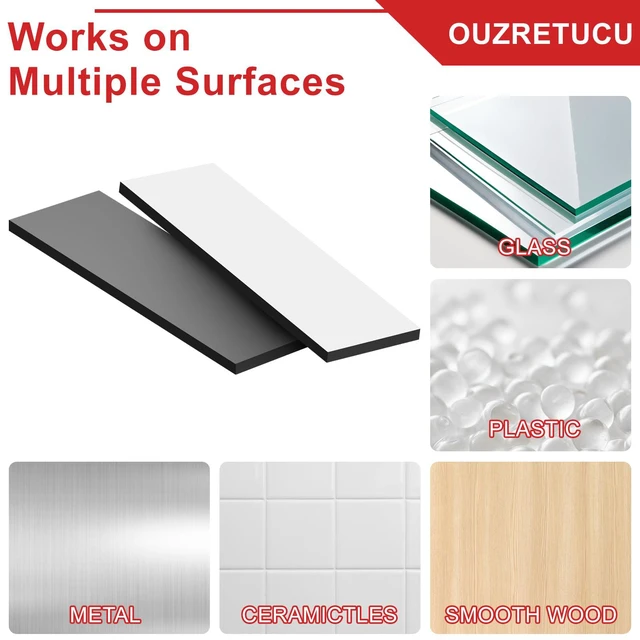 Alt view image 7 of 7 - OUZRETUCU Magnetic Strips with Adhesive Backing,5 Pack Strong Self Sticky Back Magnet Tapes - 3" x 0.79" (75 x 20 x 2 mm), Flexible Durable Stick on Magnets for Fridge, DIY, Crafts, Teacher, Photo