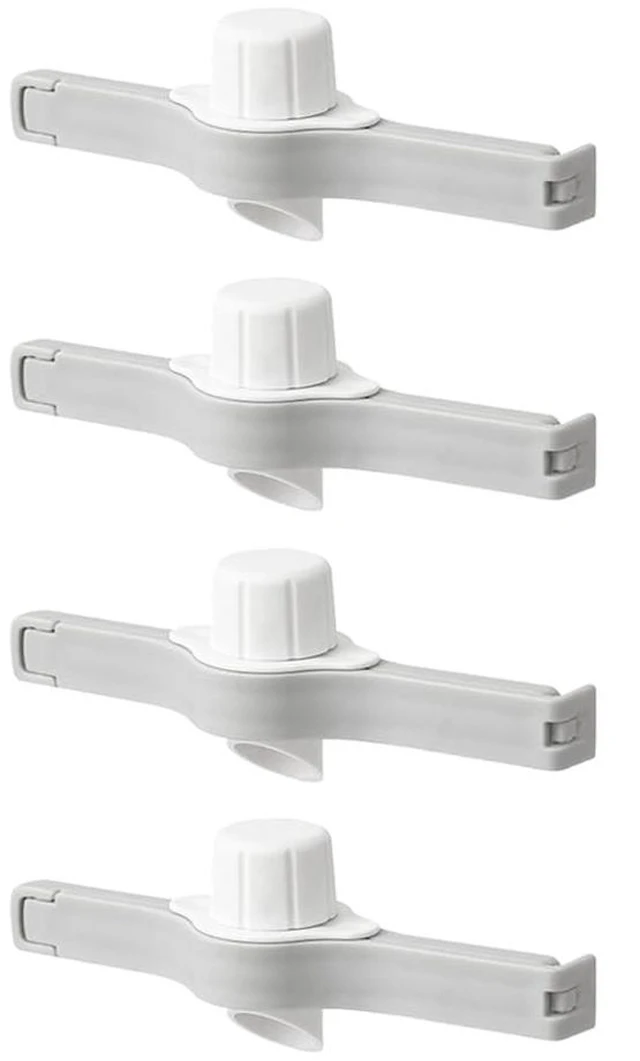 Main image of EYAKEG Food Sealing Clip Food Sealing Clip for Bag Food Plastic Moisture-Proof and Fresh-Keeping Sealing Clip Household Milk Powder Sealing Clip (4 Packs), White