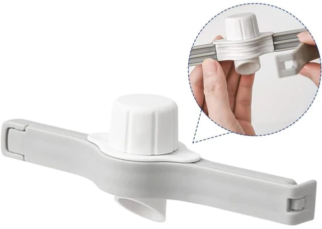 Alt view image 7 of 7 - EYAKEG Food Sealing Clip Food Sealing Clip for Bag Food Plastic Moisture-Proof and Fresh-Keeping Sealing Clip Household Milk Powder Sealing Clip (4 Packs), White
