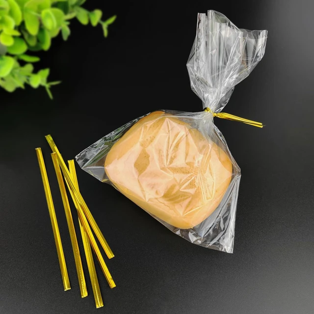 Alt view image 6 of 7 - GAADSKCER 400 Pcs Metal Twist Ties 4 Inches Twist Straps for Bread Bags Candy Bags Snack Bags Halloween Party Cake Favor (Red)