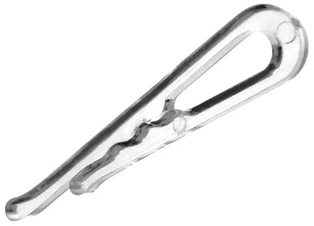Alt view image 3 of 7 - AIMPGSTL 100Pcs Transparent Plastic Alligator Clip 38mm Shirt Fixing Packing Clip U Shape Plastic Clothespins for Ties Socks Pants Shirts