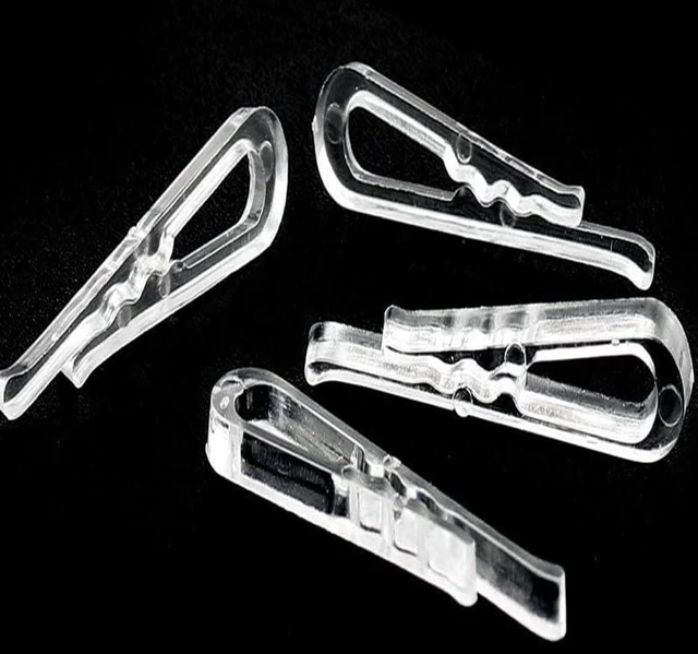 Alt view image 4 of 7 - AIMPGSTL 100Pcs Transparent Plastic Alligator Clip 38mm Shirt Fixing Packing Clip U Shape Plastic Clothespins for Ties Socks Pants Shirts