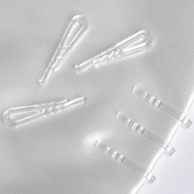 Alt view image 5 of 7 - AIMPGSTL 100Pcs Transparent Plastic Alligator Clip 38mm Shirt Fixing Packing Clip U Shape Plastic Clothespins for Ties Socks Pants Shirts