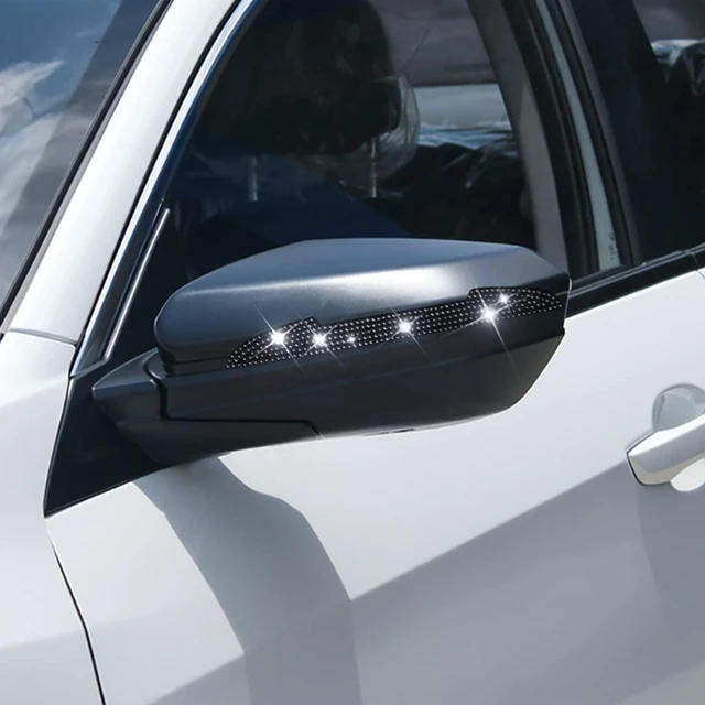 Alt view image 6 of 7 - BLAU GRUN 4PCS Bling Car Door Handle Scratch Protector, Black | 5.75x0.39 Inch, Universal fit, side panels/mirror edges, stainless steel, rhinestones, adhesive backing, exterior accessories