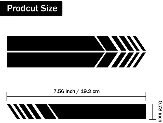 Alt view image 2 of 6 - SINGARO Car Exterior Accessories Rear View Mirror Stickers Decor Car Body Sticker Vinyl 4pcs (Black)