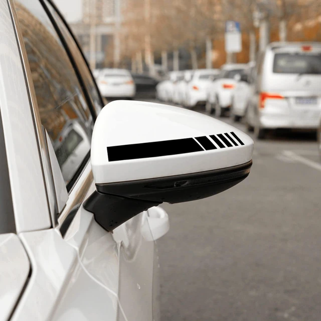 Alt view image 4 of 6 - SINGARO Car Exterior Accessories Rear View Mirror Stickers Decor Car Body Sticker Vinyl 4pcs (Black)