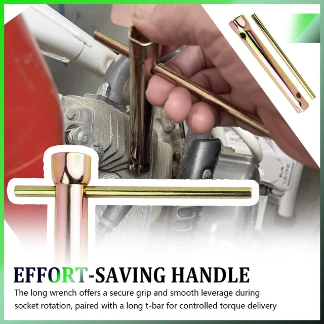 Alt view image 4 of 7 - Purthog Double Ended 16-18mm Spark Plug Wrench,Sturdy 5/8 Spark Plug Socket with Labor-Saving Lever,Professional Motorcycle Sparks Plugs Tool Spanner to Disassemble Sparks Plugs