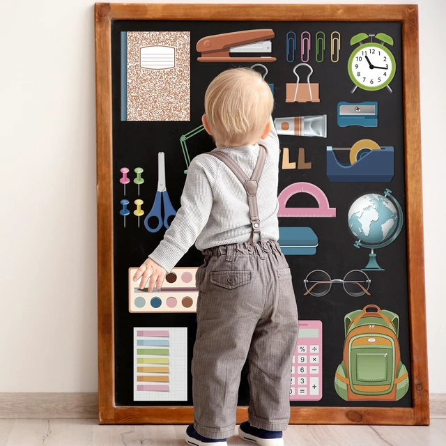 Alt view image 5 of 7 - QOUBAI 40 PCS Classroom Magnets Boho You'll Need Management Magnet Teacher Elementary Classroom Must Have Magnetic Educational Teaching Tools Whiteboard Fridge Decoration Back to School Party Supplies