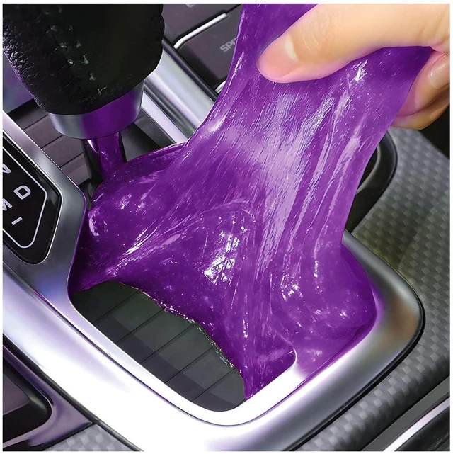 Main image of Moly Magnolia Car Cleaning Gel for Vents and Keyboards, Purple | soft putty texture, lifts dust from narrow gaps, for car interiors PCs and cameras, car interior accessories