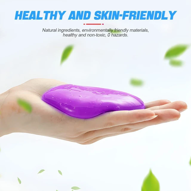 Alt view image 2 of 6 - Moly Magnolia Car Cleaning Gel for Vents and Keyboards, Purple | soft putty texture, lifts dust from narrow gaps, for car interiors PCs and cameras, car interior accessories