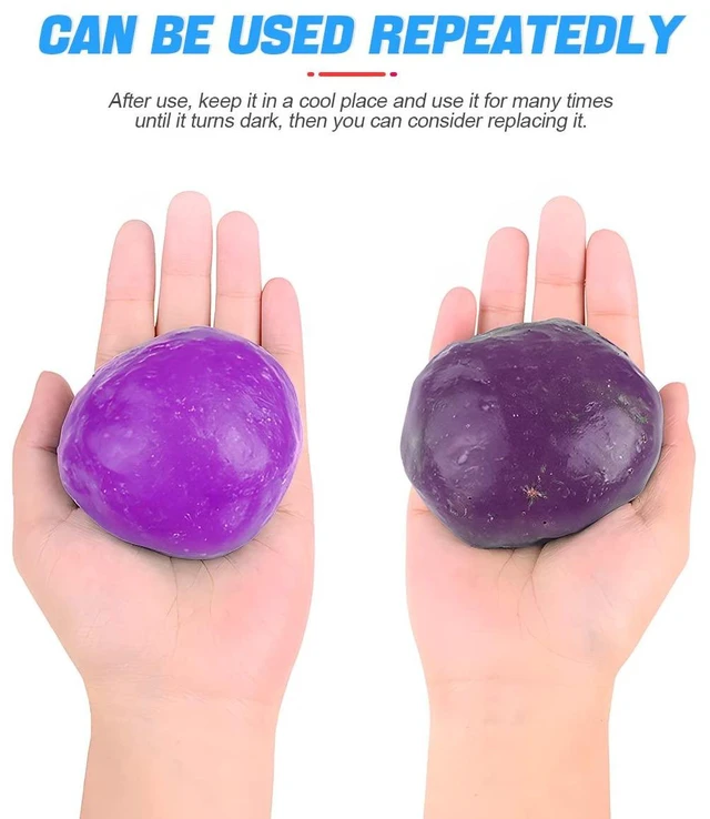 Alt view image 3 of 6 - Moly Magnolia Car Cleaning Gel for Vents and Keyboards, Purple | soft putty texture, lifts dust from narrow gaps, for car interiors PCs and cameras, car interior accessories