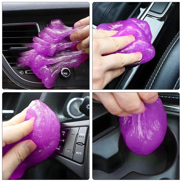 Alt view image 6 of 6 - Moly Magnolia Car Cleaning Gel for Vents and Keyboards, Purple | soft putty texture, lifts dust from narrow gaps, for car interiors PCs and cameras, car interior accessories