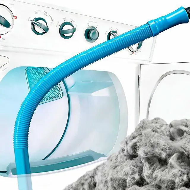 Main image of Dryer Vent Cleaner Kit with Flexible Vacuum Hose Universal Lint Removal Tool for Home Maintenance, Suitable for most Vaccum Cleaners