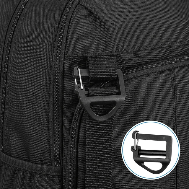Alt view image 4 of 7 - Shimmeroo 8 Pack Backpack Strap Clip | 1 Inch Belt Buckle with Open Lock, Durable Strap Clips for Overall Replacement