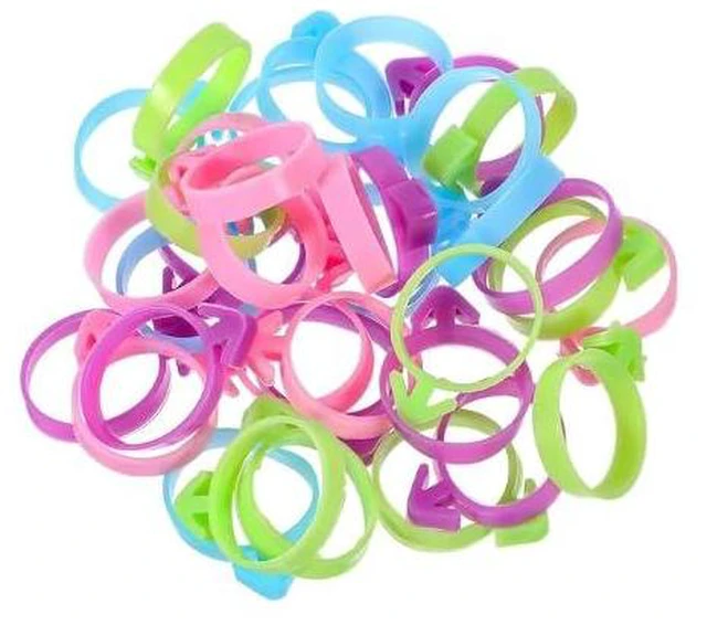 Alt view image 2 of 3 - 40Pcs Bag Clips Reusable Silicone Pastry Bag Ties, 4-Color Icing Bag Clips for Cookies/Cupcakes/Pastry, Sealing Baking Supplies (Piping Bag Holder)