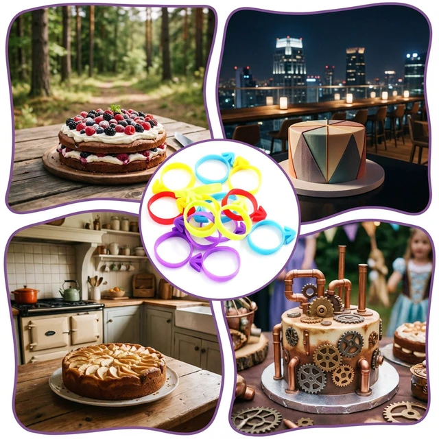 Alt view image 4 of 6 - 30 Pcs Icing Bag Ties, Silicone Pastry Bag Ties, Multicolo Piping Bag Ties | Reusable Piping Bag Clips, Decoration Bag Cake and Pastry Supplies Clips Suitable for Cupcakes Cookies and Pastry Seal