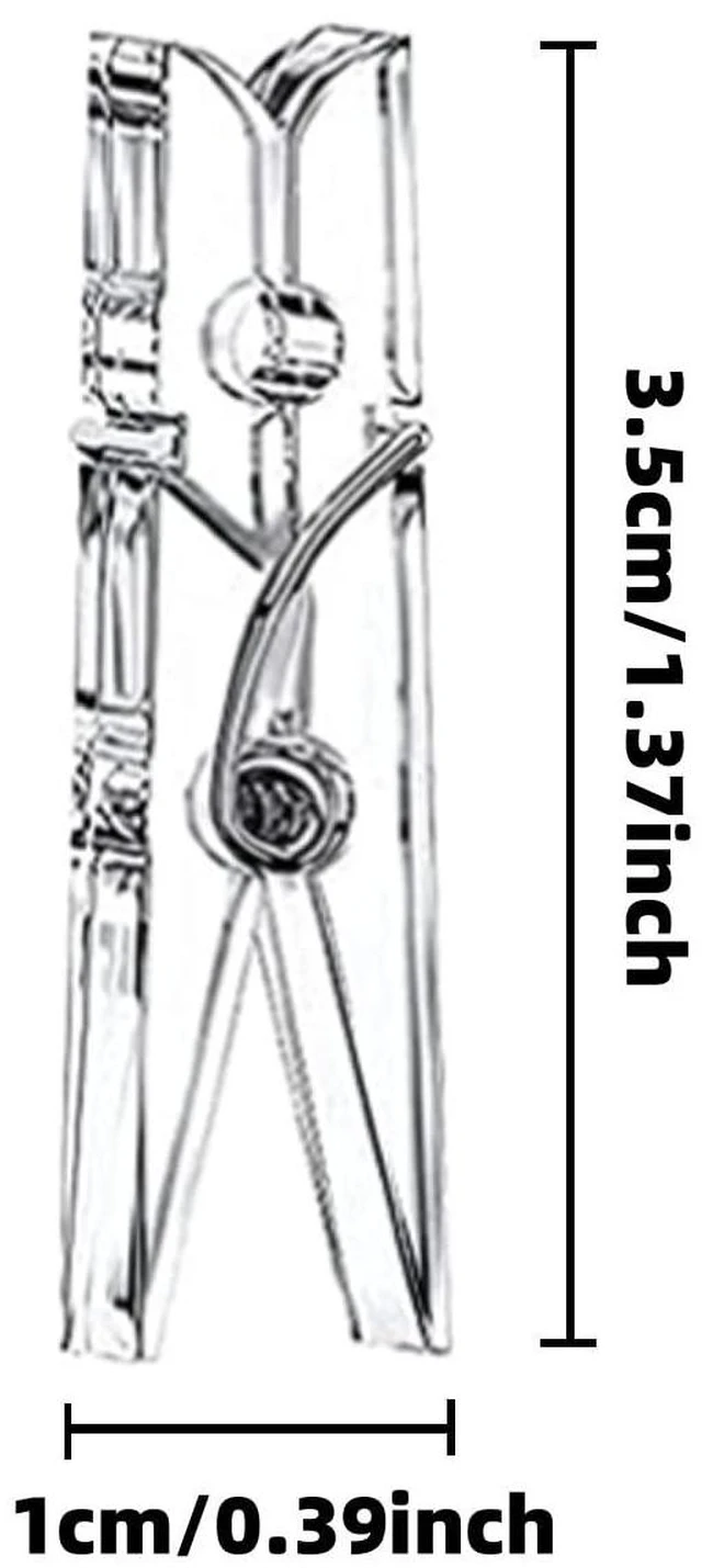 Alt view image 2 of 7 - 35mm Clear Mini Pegs, 40 Pcs Small Crafting Pegs Plastics Mini Clear Pegs, Tiny Little Photo Clips,Transparent Plastic Clothes Pegs for Hanging Photos Card Paper Arts Crafts Pictures Decoration